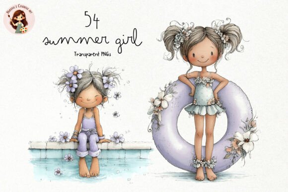 Download Cute Summer Girl PNG Clipart - Premium Resources