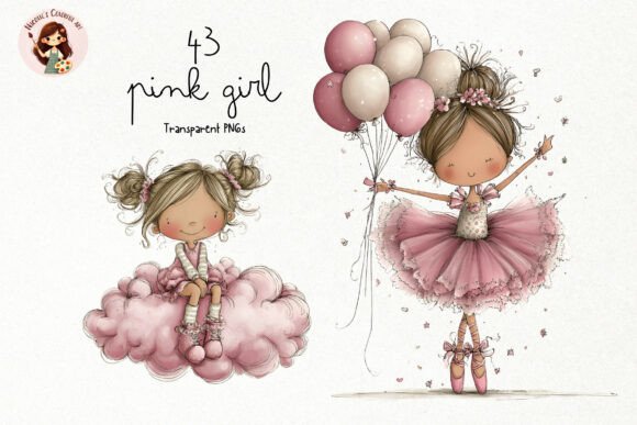 Download Pink Girl PNG Clipart - Premium Bundle
