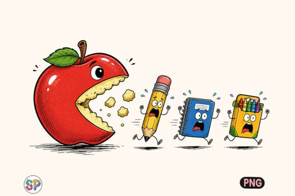 Download Funny Back to School Apple Pencil Shirt - School Collection